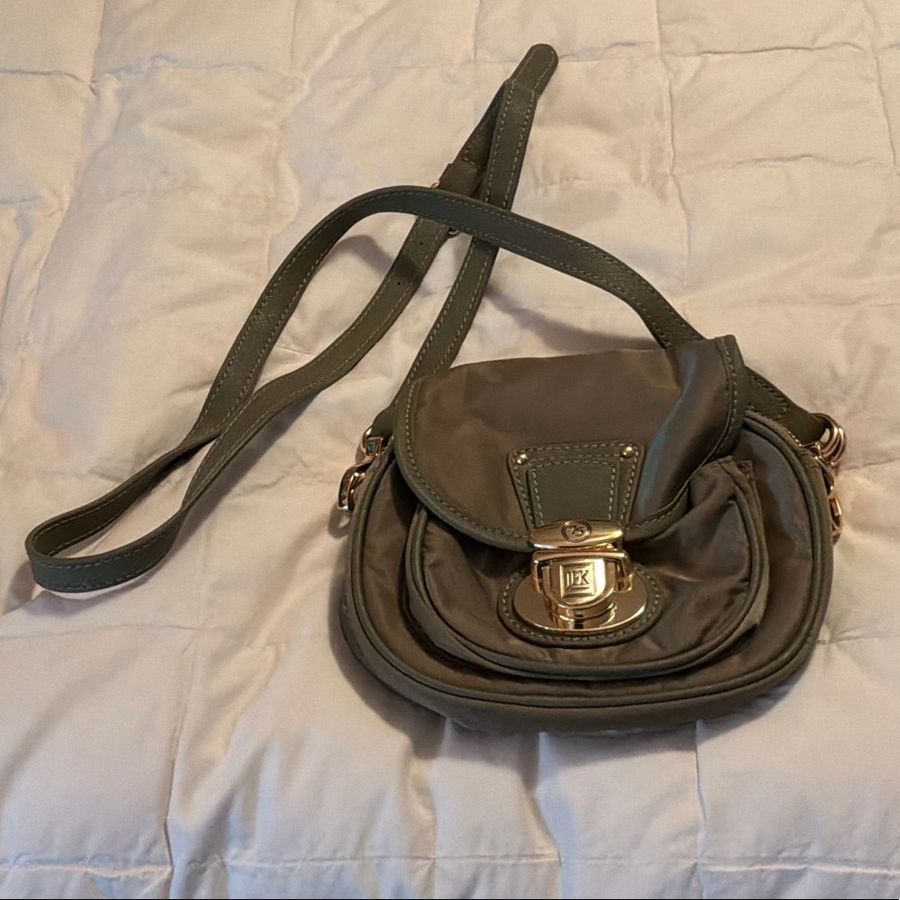JPK Paris 75 Olive Crossbody Bag with Gold Turn-Lock Closure